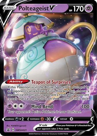 Polteageist V - SWSH021 (SWSH021) [SWSH: Sword & Shield Promo Cards] Holofoil - Deck Out Gaming