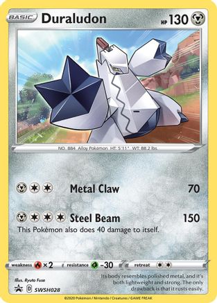 Duraludon - SWSH028 (SWSH028) [SWSH: Sword & Shield Promo Cards] Holofoil - Deck Out Gaming