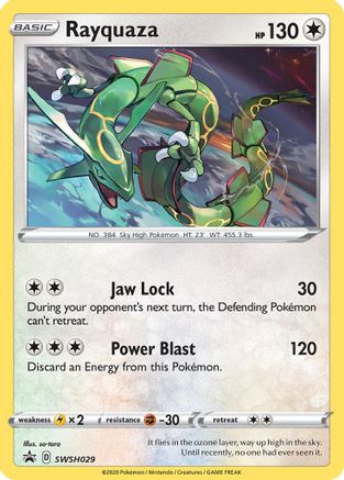 Rayquaza - SWSH029 (SWSH029) [SWSH: Sword & Shield Promo Cards] Holofoil - Deck Out Gaming
