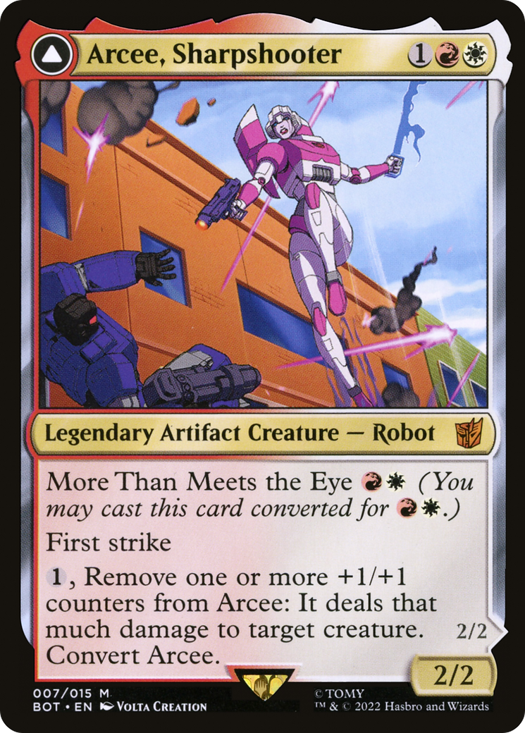 Arcee, Sharpshooter (7) [Universes Beyond: Transformers] foil - Deck Out Gaming