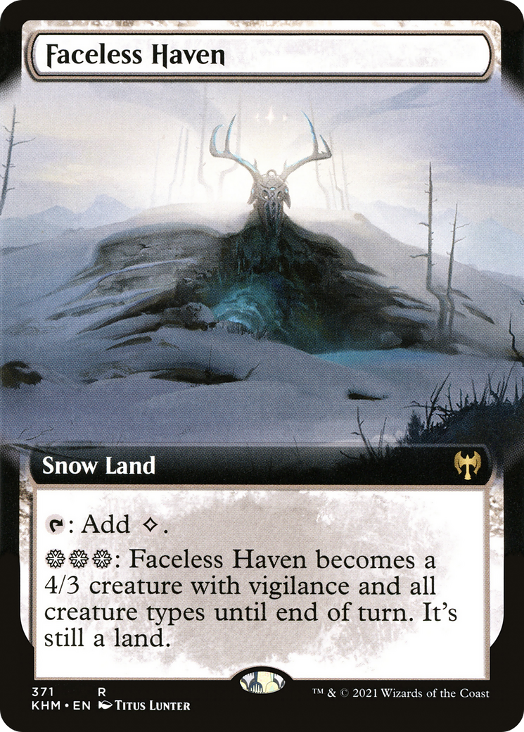 Faceless Haven (Extended Art) (371) [Kaldheim] foil - Deck Out Gaming