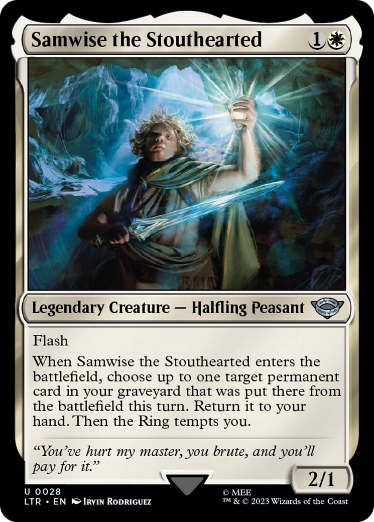 Samwise the Stouthearted (28) [The Lord of the Rings: Tales of Middle-earth] foil - Deck Out Gaming
