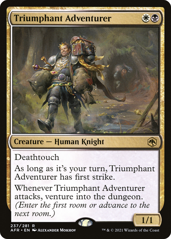 Triumphant Adventurer (237) [Adventures in the Forgotten Realms] foil - Deck Out Gaming