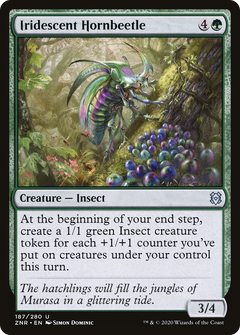 Iridescent Hornbeetle (187) [Zendikar Rising] foil - Deck Out Gaming