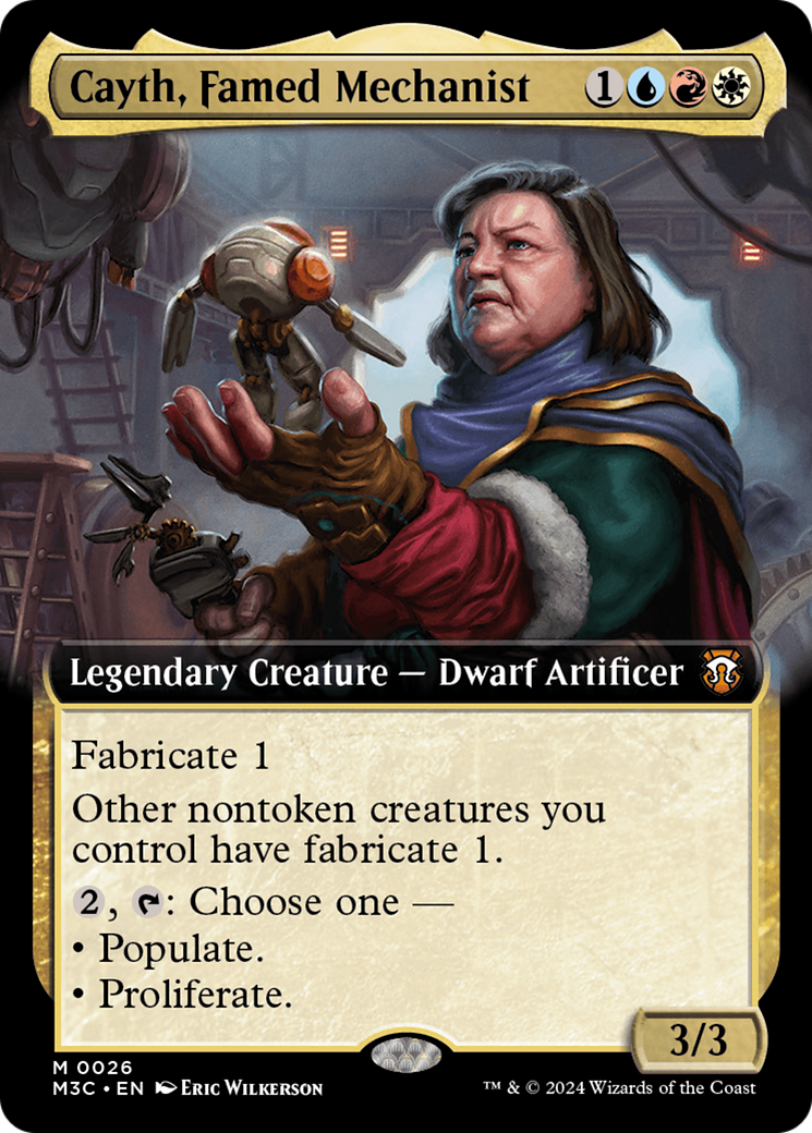 Cayth, Famed Mechanist (Extended Art) (26) [Modern Horizons 3 Commander] foil - Deck Out Gaming