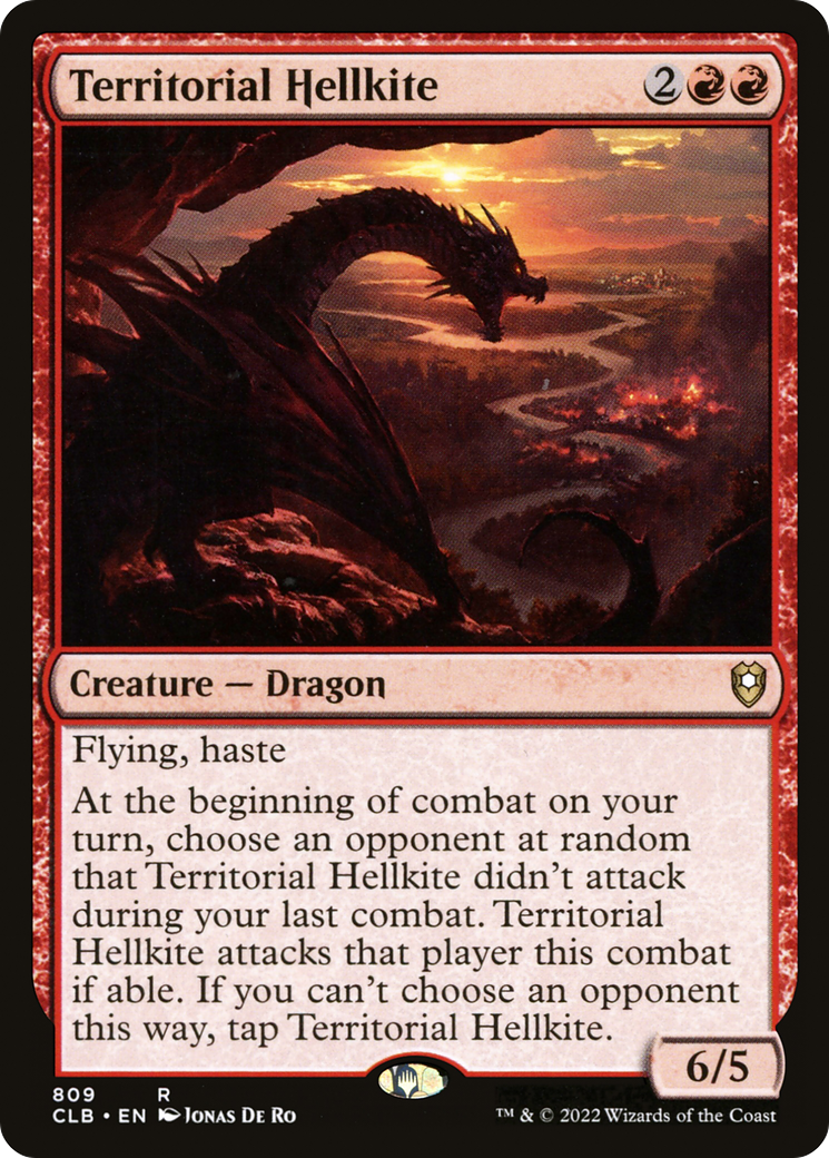 Territorial Hellkite (809) [Commander Legends: Battle for Baldur's Gate] - Deck Out Gaming