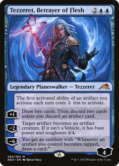 Tezzeret, Betrayer of Flesh (84) [Kamigawa: Neon Dynasty] foil - Deck Out Gaming