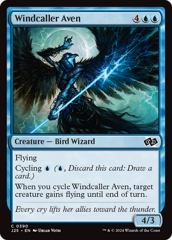 Windcaller Aven (390) [Foundations Jumpstart] - Deck Out Gaming