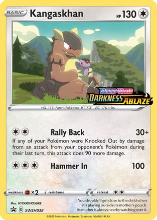 Kangaskhan - SWSH038 (Prerelease) (SWSH038) [SWSH: Sword & Shield Promo Cards] Holofoil - Deck Out Gaming