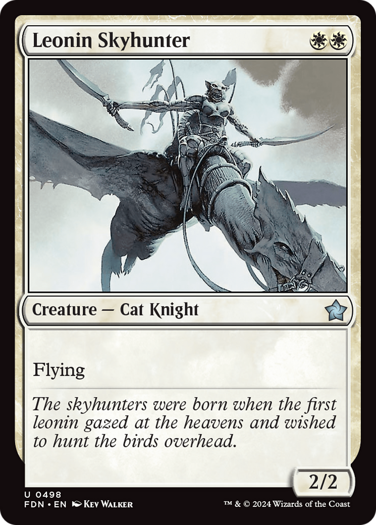 Leonin Skyhunter (498) [Foundations] - Deck Out Gaming