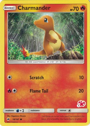 Charmander - 18/147 (#1 Charizard Stamped) (18) [Battle Academy] - Deck Out Gaming