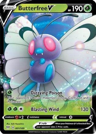 Butterfree V (1) [SWSH03: Darkness Ablaze] Holofoil - Deck Out Gaming