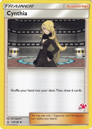 Cynthia - 119/156 (#21 Charizard Stamped) (119) [Battle Academy] - Deck Out Gaming