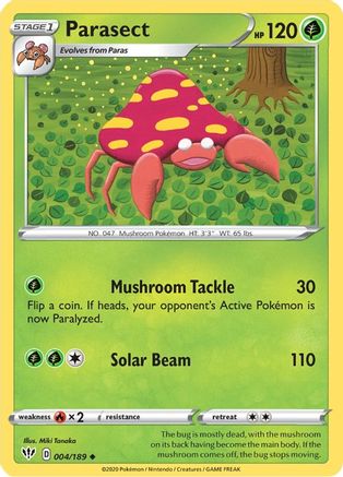 Parasect (4) [SWSH03: Darkness Ablaze] Reverse Holofoil - Deck Out Gaming