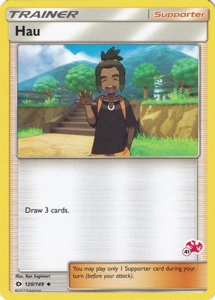 Hau - 120/149 (#41 Charizard Stamped) (120) [Battle Academy] - Deck Out Gaming