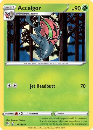 Accelgor (10) [SWSH03: Darkness Ablaze] Reverse Holofoil - Deck Out Gaming