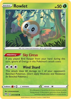 Rowlet (11) [SWSH03: Darkness Ablaze] Reverse Holofoil - Deck Out Gaming