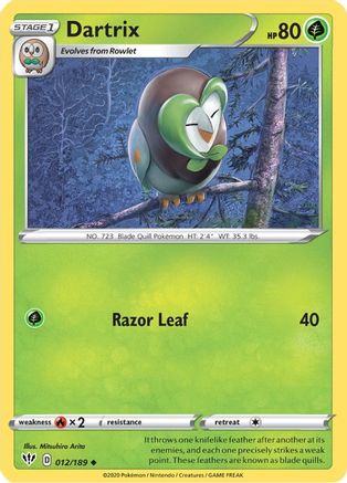 Dartrix (12) [SWSH03: Darkness Ablaze] - Deck Out Gaming