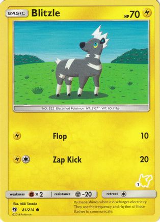 Blitzle - 81/214 (#1 Pikachu Stamped) (81) [Battle Academy] - Deck Out Gaming