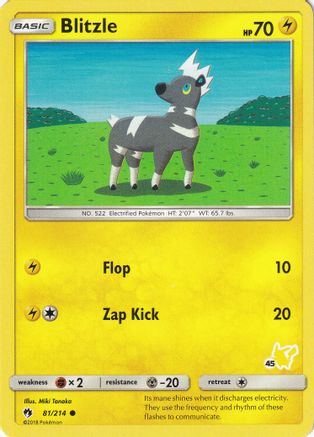 Blitzle - 81/214 (#45 Pikachu Stamped) (81) [Battle Academy] - Deck Out Gaming
