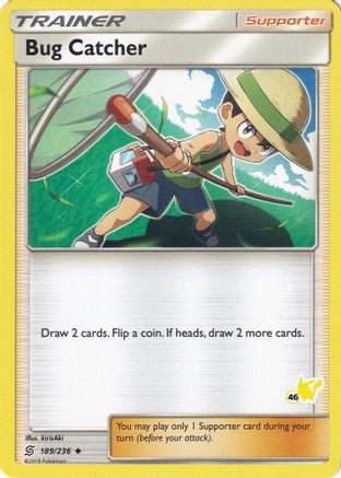 Bug Catcher - 189/236 (#46 Pikachu Stamped) (189) [Battle Academy] - Deck Out Gaming