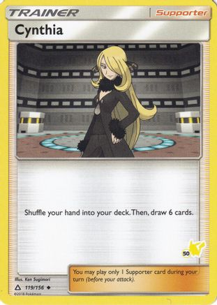 Cynthia - 119/156 (#50 Pikachu Stamped) (119) [Battle Academy] - Deck Out Gaming