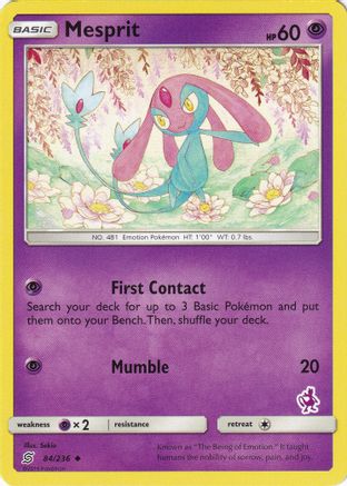 Mesprit - 84/236 (Mewtwo Stamped) (84) [Battle Academy] - Deck Out Gaming