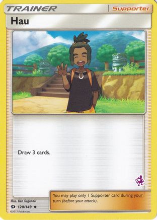 Hau - 120/149 (Mewtwo Stamped) (120) [Battle Academy] - Deck Out Gaming