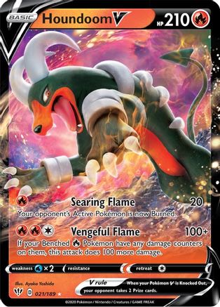 Houndoom V (21) [SWSH03: Darkness Ablaze] Holofoil - Deck Out Gaming