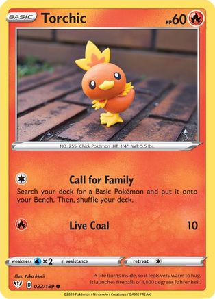 Torchic (22) [SWSH03: Darkness Ablaze] Reverse Holofoil - Deck Out Gaming