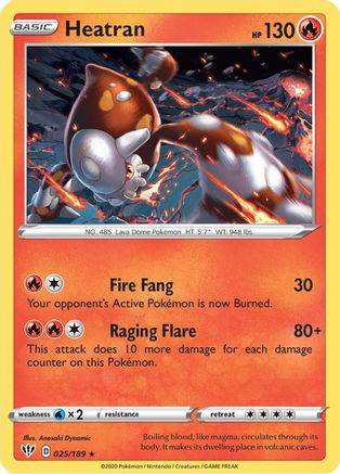 Heatran (25) [SWSH03: Darkness Ablaze] Holofoil - Deck Out Gaming