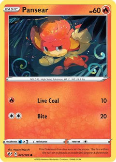 Pansear (26) [SWSH03: Darkness Ablaze] Reverse Holofoil - Deck Out Gaming