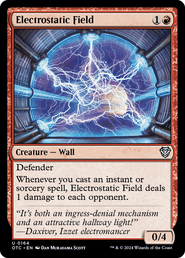 Electrostatic Field (164) [Outlaws of Thunder Junction Commander] - Deck Out Gaming