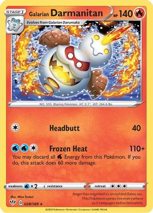 Galarian Darmanitan (28) (28) [SWSH03: Darkness Ablaze] - Deck Out Gaming