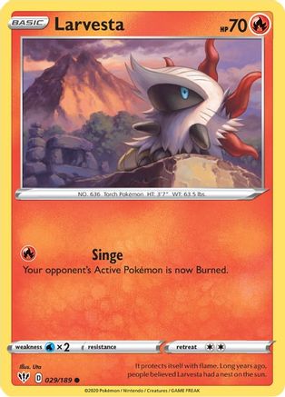 Larvesta (29) [SWSH03: Darkness Ablaze] - Deck Out Gaming