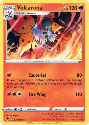 Volcarona (30) [SWSH03: Darkness Ablaze] Reverse Holofoil - Deck Out Gaming