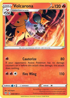 Volcarona (30) [SWSH03: Darkness Ablaze] Reverse Holofoil - Deck Out Gaming