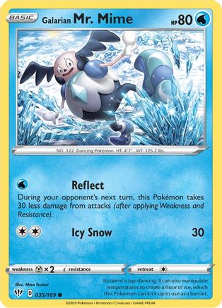 Galarian Mr. Mime (35) [SWSH03: Darkness Ablaze] Reverse Holofoil - Deck Out Gaming