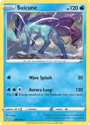 Suicune (37) [SWSH03: Darkness Ablaze] Holofoil - Deck Out Gaming
