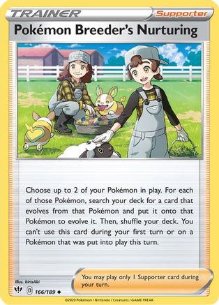 Pokemon Breeder's Nurturing (166) [SWSH03: Darkness Ablaze] - Deck Out Gaming