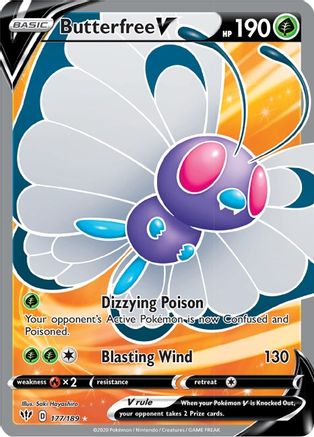 Butterfree V (Full Art) (177) [SWSH03: Darkness Ablaze] Holofoil - Deck Out Gaming