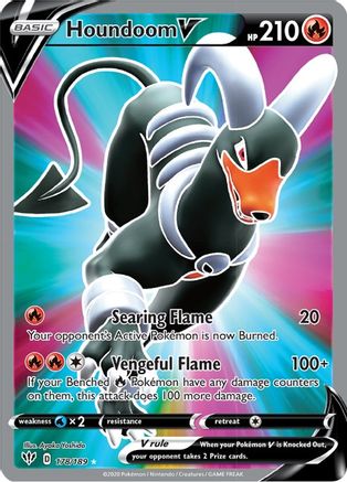 Houndoom V (Full Art) (178) [SWSH03: Darkness Ablaze] Holofoil - Deck Out Gaming