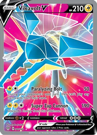Vikavolt V (Full Art) (180) [SWSH03: Darkness Ablaze] Holofoil - Deck Out Gaming