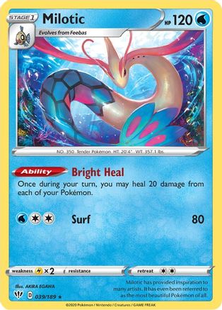 Milotic (39) [SWSH03: Darkness Ablaze] Reverse Holofoil - Deck Out Gaming