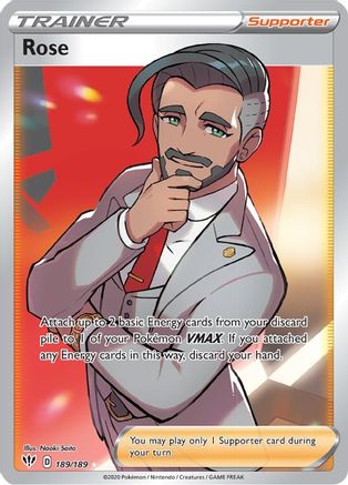 Rose (Full Art) (189) [SWSH03: Darkness Ablaze] Holofoil - Deck Out Gaming