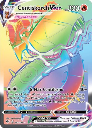 Centiskorch VMAX (Secret) (191) [SWSH03: Darkness Ablaze] Holofoil - Deck Out Gaming