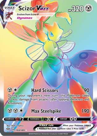 Scizor VMAX (Secret) (193) [SWSH03: Darkness Ablaze] Holofoil - Deck Out Gaming