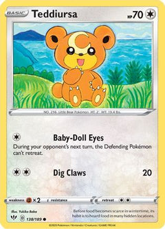 Teddiursa (138) [SWSH03: Darkness Ablaze] Reverse Holofoil - Deck Out Gaming