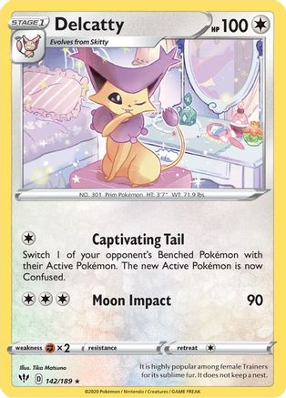 Delcatty (142) [SWSH03: Darkness Ablaze] - Deck Out Gaming
