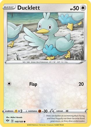 Ducklett (148) [SWSH03: Darkness Ablaze] - Deck Out Gaming